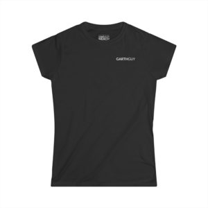 garthguy women's fitted tee black
