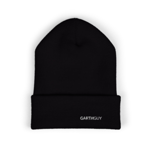 garthguy tour beanie knit black